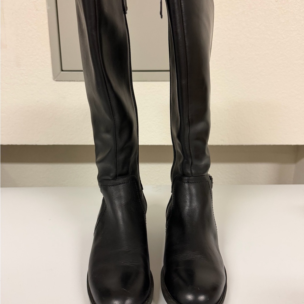 Blondo Black Over-the-Knee Leather Boots